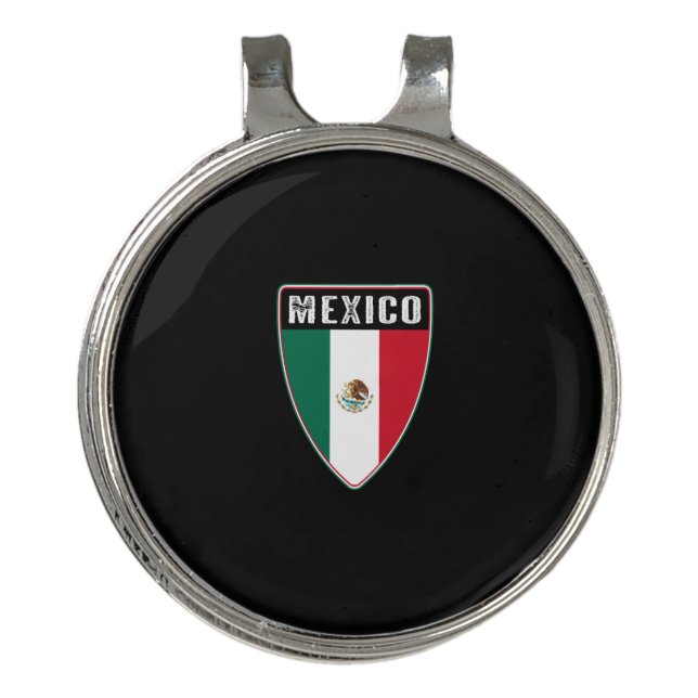 Mexico Shield Golf Hat Clip (Front)