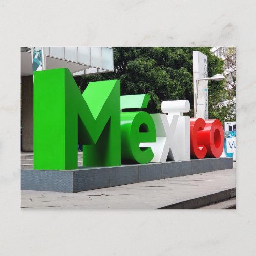 Mexico Sign Postcard