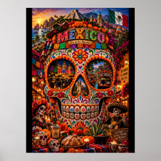 Mexico Skull Art Print | State of Mind