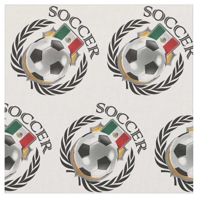Mexico Soccer 2016 Fan Gear Fabric (Close Up)
