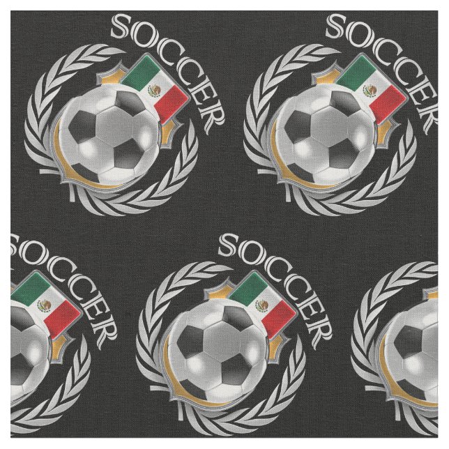 Mexico Soccer 2016 Fan Gear Fabric (Close Up)