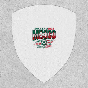 Mexico Soccer 2026 Soccer Bold Country Typography Patch