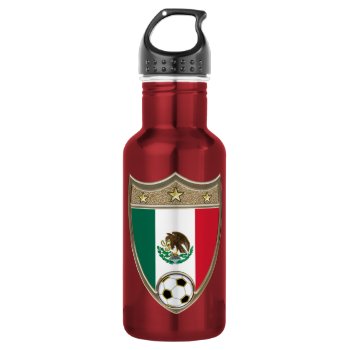 Mexico Soccer 32oz. Stainless Steel Water Bottle by arklights at Zazzle