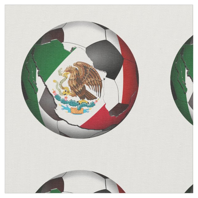 Mexico Soccer Ball Fabric (Close Up)