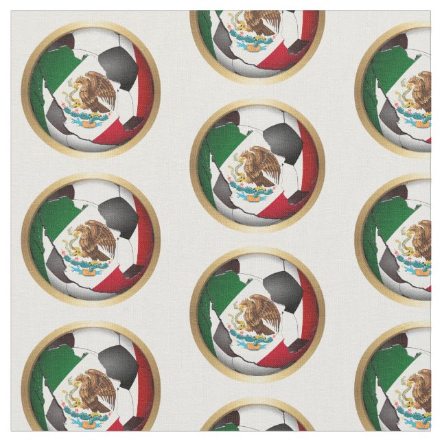 Mexico Soccer Ball Fabric (Close Up)