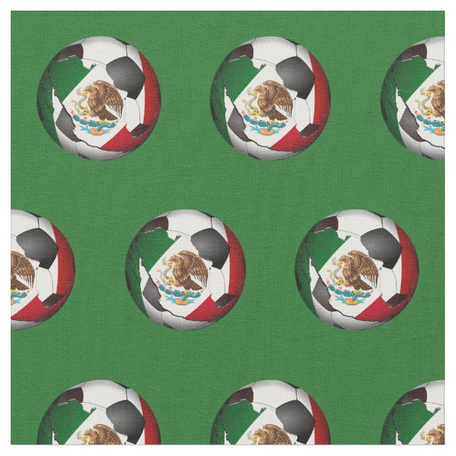 Mexico Soccer Ball Fabric (Close Up)