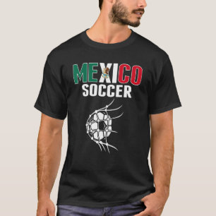 Mexico Soccer Ball In Net Goal Mexican Football S T-Shirt