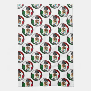 Mexico Soccer Ball Kitchen Towel