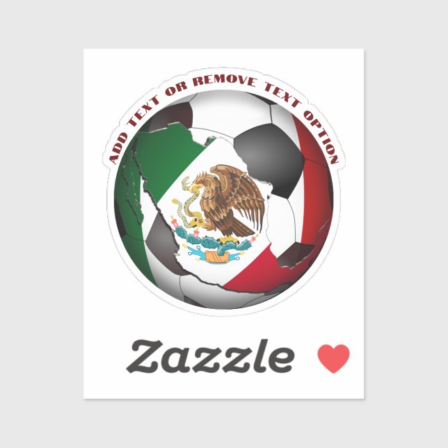 Mexico Soccer Ball Sports Sticker (Sheet)