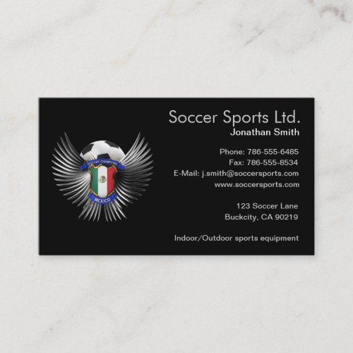 Mexico Soccer Champions Business Card