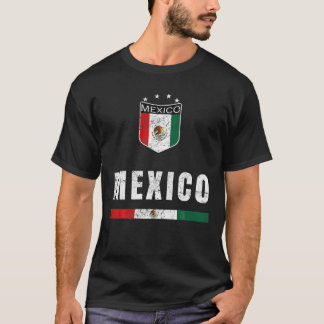 Mexico Soccer Fans Jersey Mexican Flag Football T-Shirt