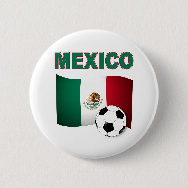 mexico soccer football world cup 2010 pinback button (Front)