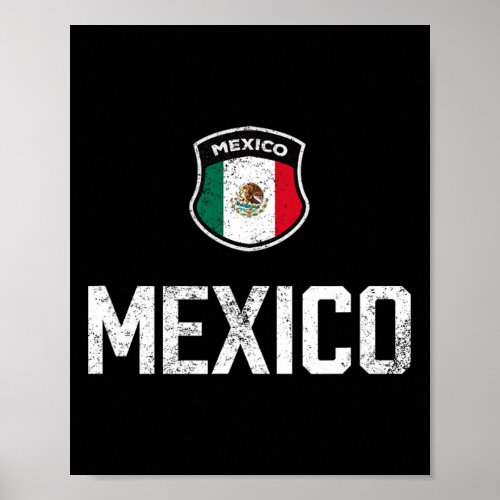 Mexico Soccer Futbol Team Fan Football Mexican Fla Poster