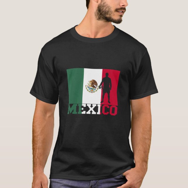 Mexico Soccer Mexican Football Player Mex Roots Pr T-Shirt (Front)