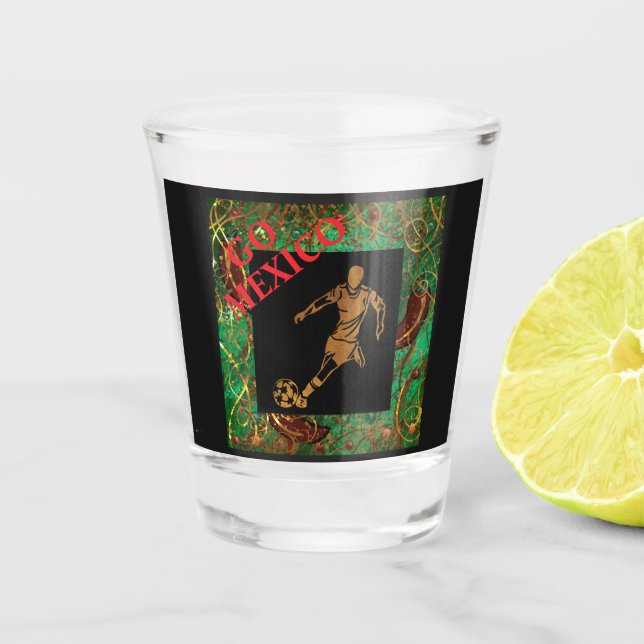 MEXICO  SOCCER  SHOT GLASS (Front)