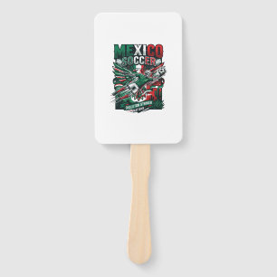 Mexico Soccer Skeleton Striker Nations Premium Spo Hand Fan