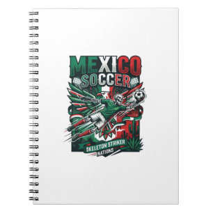 Mexico Soccer Skeleton Striker Nations Premium Spo Notebook