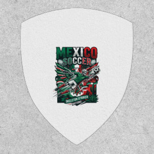 Mexico Soccer Skeleton Striker Nations Premium Spo Patch