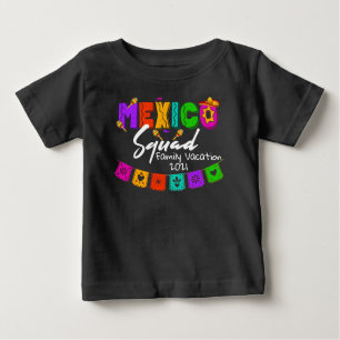 Mexico Squad Color Group Matching Custom  Baby T-Shirt