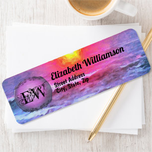 Mexico Sunset 0909 Address Label