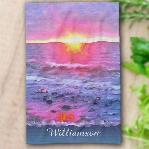 Mexico Sunset 0909 Kitchen Towel