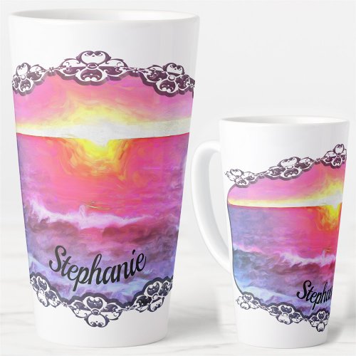 Mexico Sunset 0909 Latte Mug