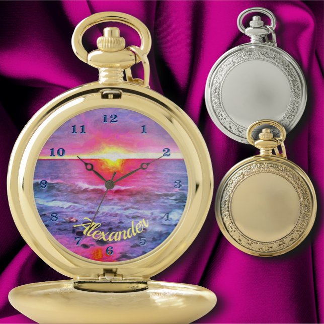 Mexico Sunset 0909 Pocket Watch (Creator Uploaded)