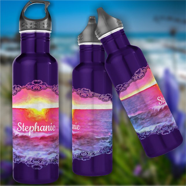 Mexico Sunset 0909 Stainless Steel Water Bottle (Creator Uploaded)