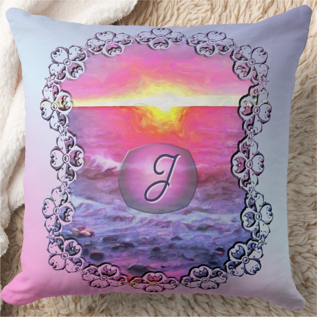 Mexico Sunset 0909 Throw Pillow (Creator Uploaded)