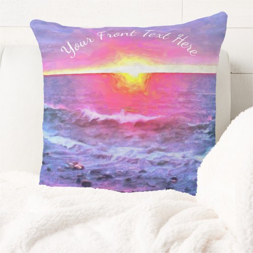 Mexico Sunset 0909 Throw Pillow