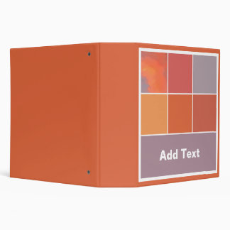 Mexico Sunset Colors 3 Ring Binder