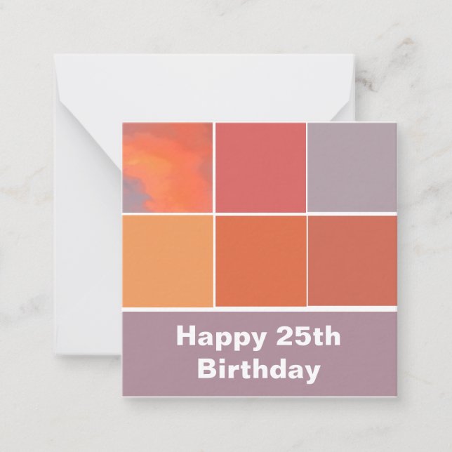 Mexico Sunset Colors Note Card (Front)