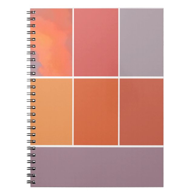 Mexico Sunset Colors Notebook (Front)