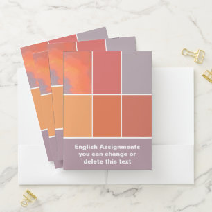 Mexico Sunset Colors Pocket Folder