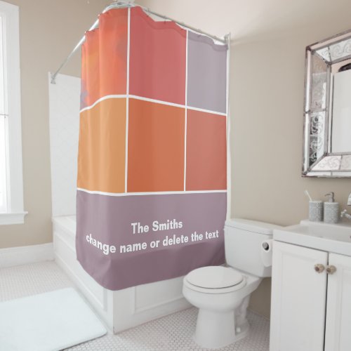 Mexico Sunset Colors Shower Curtain