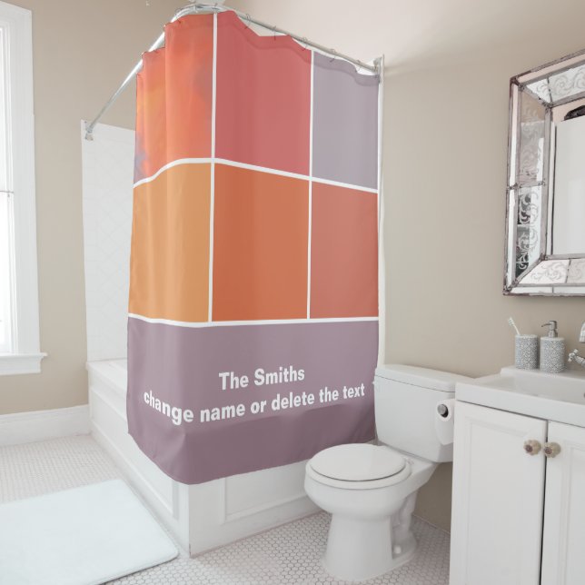 Mexico Sunset Colors Shower Curtain (In Situ)