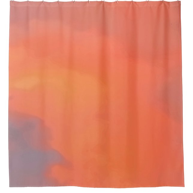 Mexico Sunset Colors Shower Curtain (Front)