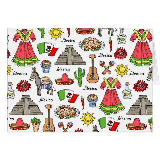 Mexico | Symbols Pattern Cards (Front Horizontal)