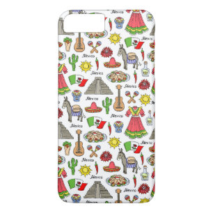 Mexico   Symbols Pattern iPhone 8 Plus/7 Plus Case