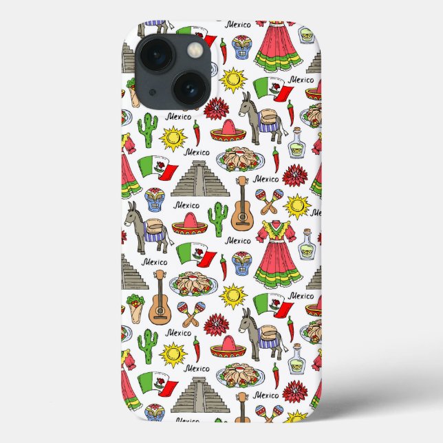 Mexico | Symbols Pattern Case-Mate iPhone Case (Back)
