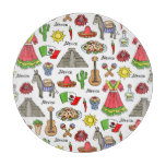 Mexico | Symbols Pattern Cutting Board