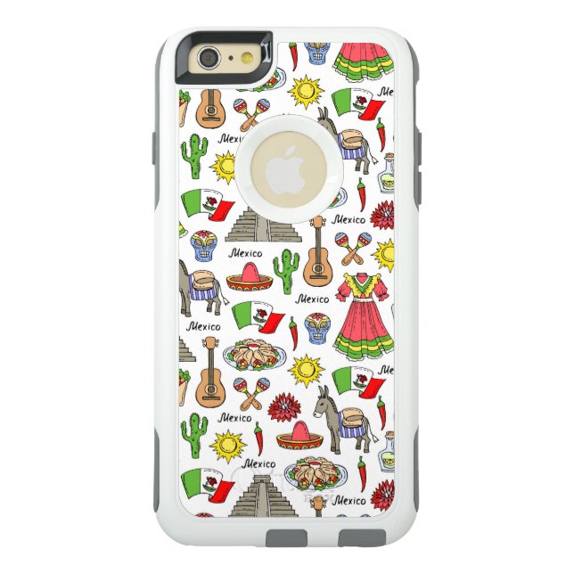 Mexico | Symbols Pattern Otterbox iPhone Case (Back)