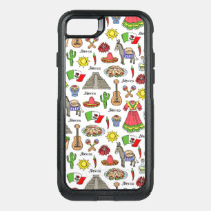 Mexico   Symbols Pattern OtterBox Commuter iPhone SE/8/7 Case