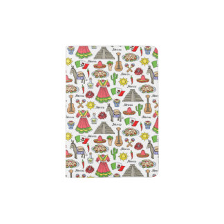 Mexico | Symbols Pattern Passport Holder