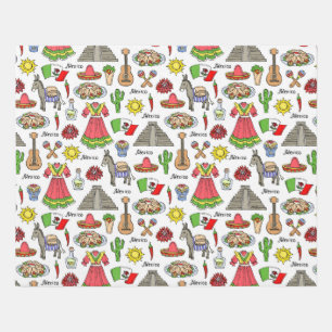 Mexico   Symbols Pattern Rug