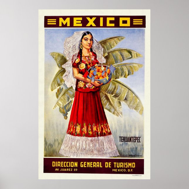 Mexico Tehuantepec Poster (Front)