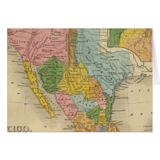 Mexico, Texas Cards (Front Horizontal)