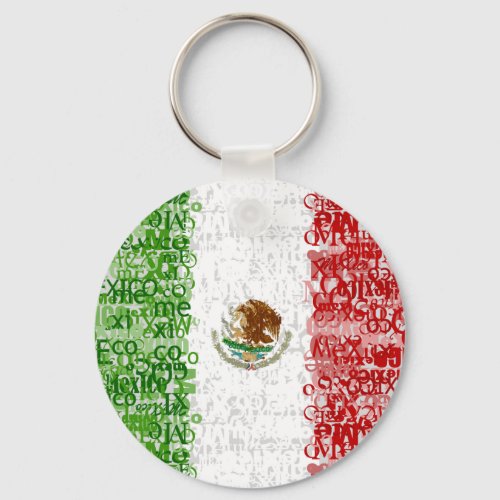 Mexico Textual Keychain