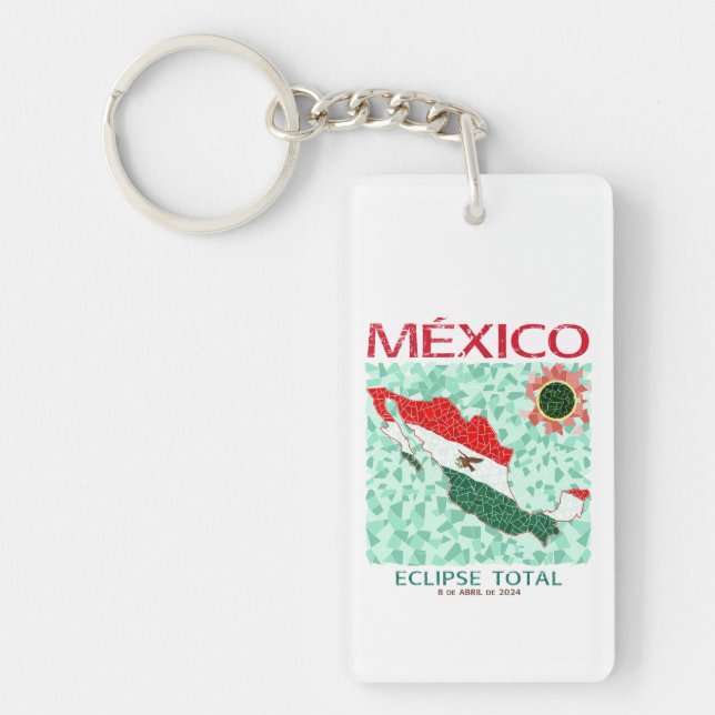 Mexico Total Eclipse Acrylic Keychain (Front)