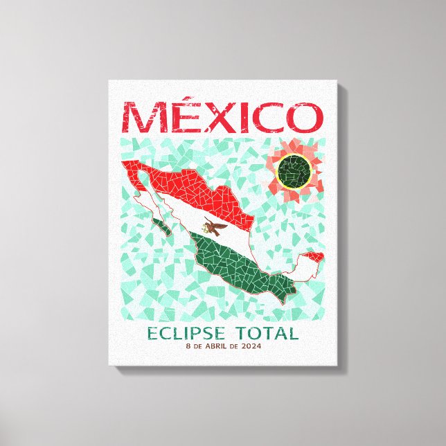 Mexico Total Eclipse Canvas Print (Front)